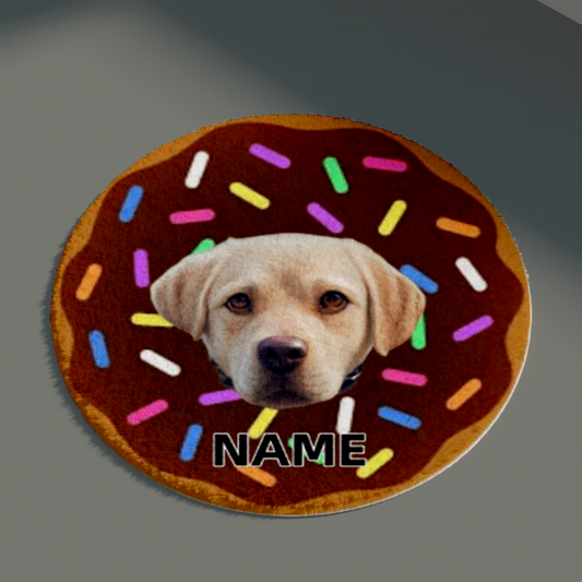 Donut Customized Pet Portrait Carpet