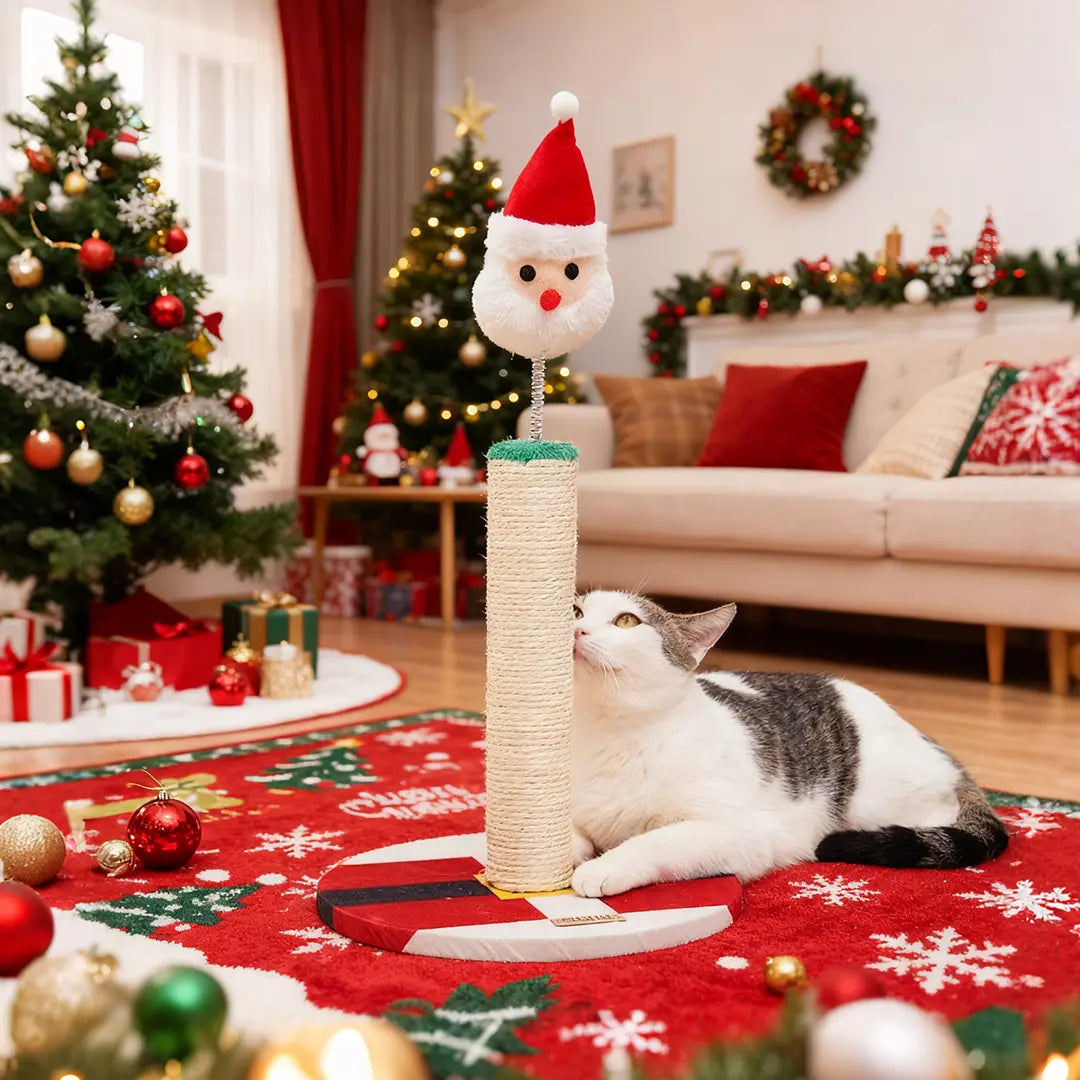 Pawsmas Santa Sisal Cat Scratching Post