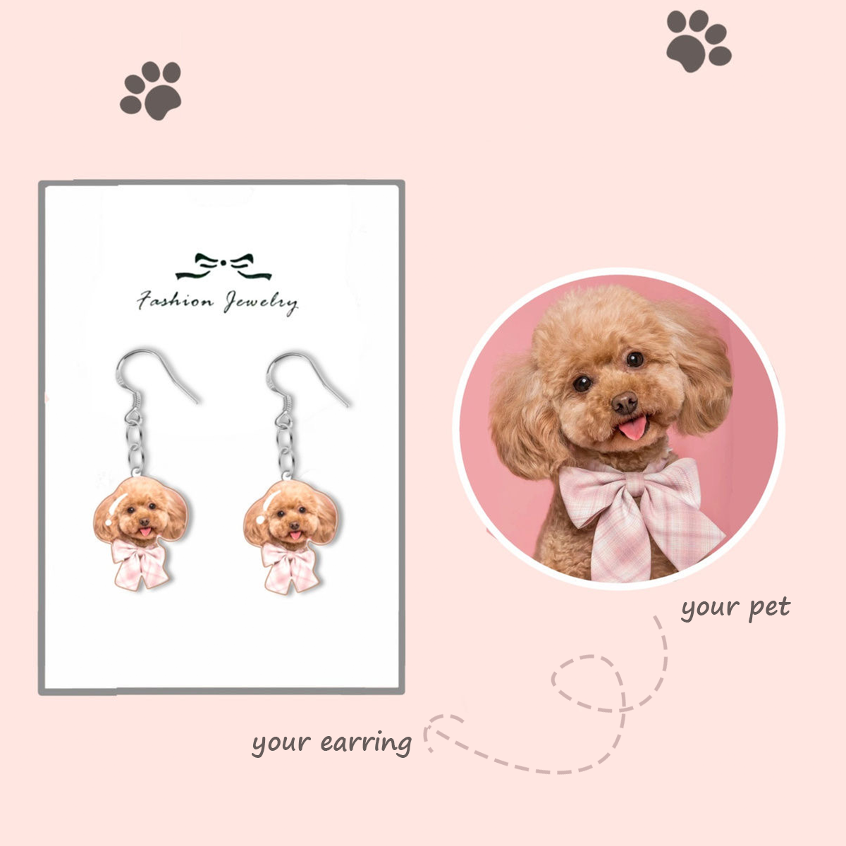Persönliche Pet - Portrait - Ohrschmuck gestalten