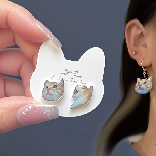Personnalisez vos boucles d'oreilles portrait d'animal de compagnie
