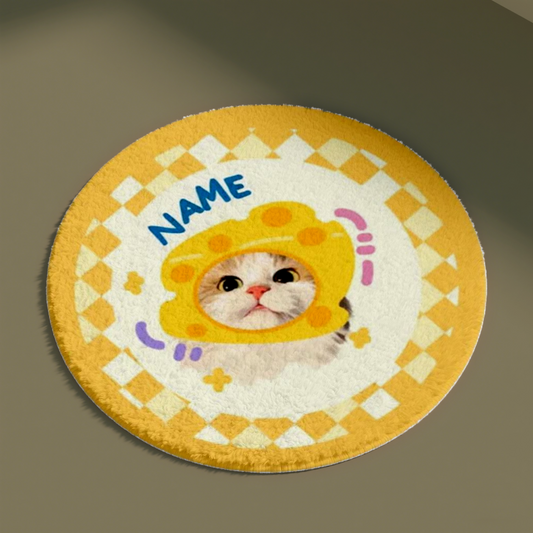 Sweet Orange Lattice Customized Carpet