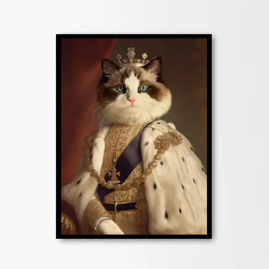 Portrait of the King Customized Pet Painting