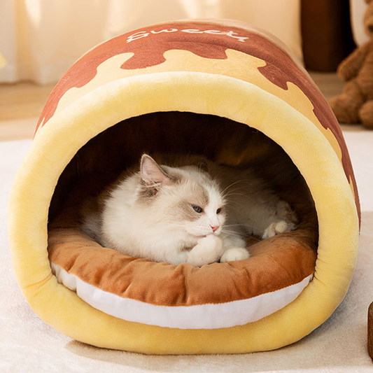 Honey Jar Comfort Pet Bed for Cat Dog