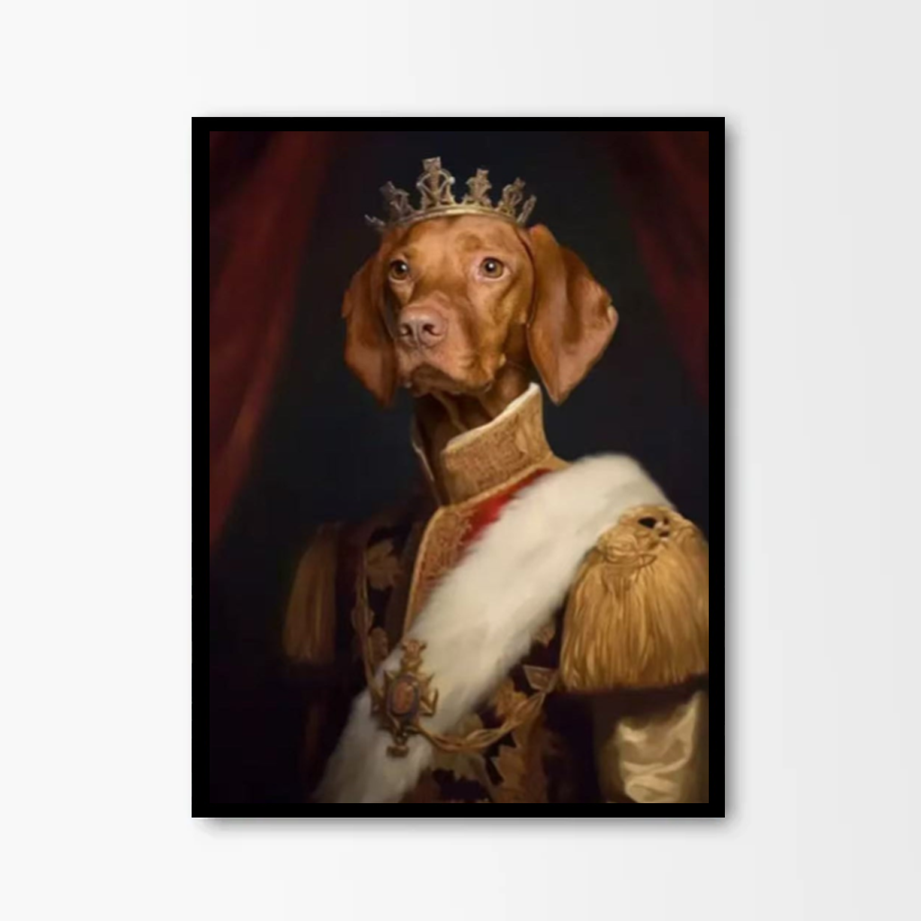 Das individuell gestaltete Porträtgemälde der Prinzenpets
