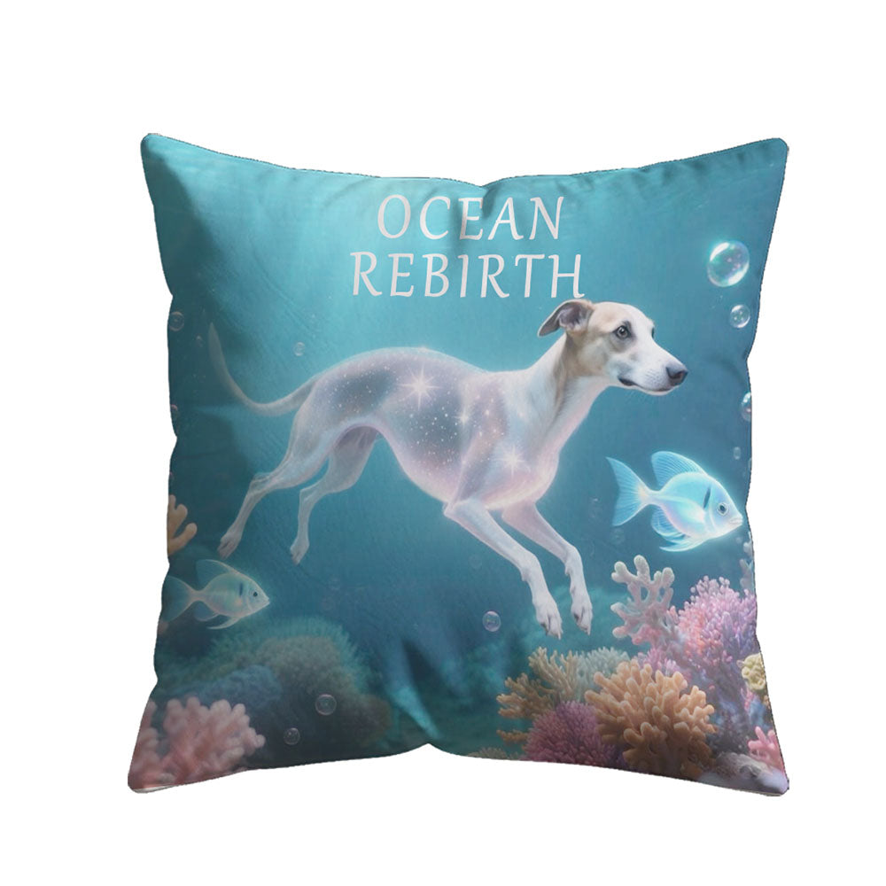 Ocean Rebirth benutzerdefiniertes Tierporträtkissen