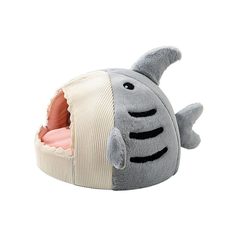Cartoon Shark Pet Bed