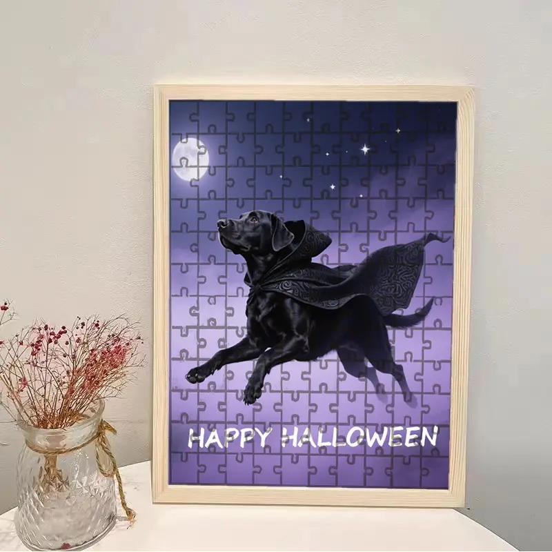 Halloween Customized Pet Portrait Puzzle