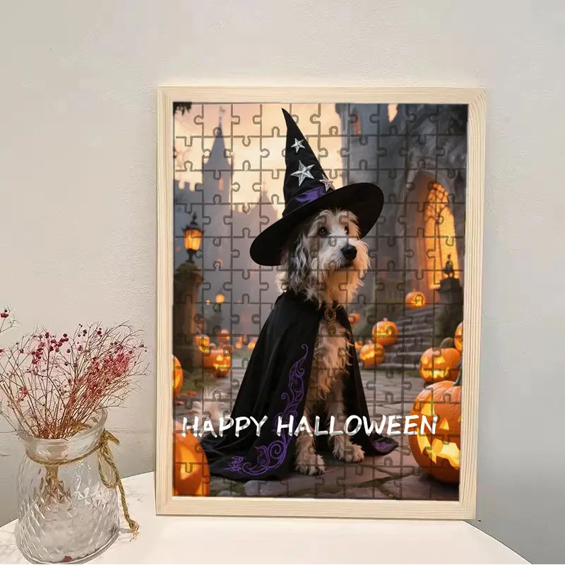 Halloween Customized Pet Portrait Puzzle