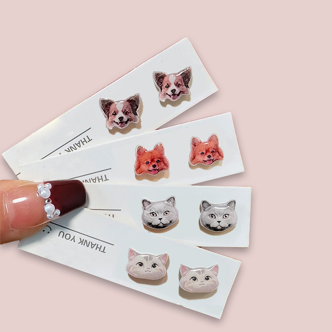 Persönliche Pet - Portrait - Ohrschmuck gestalten