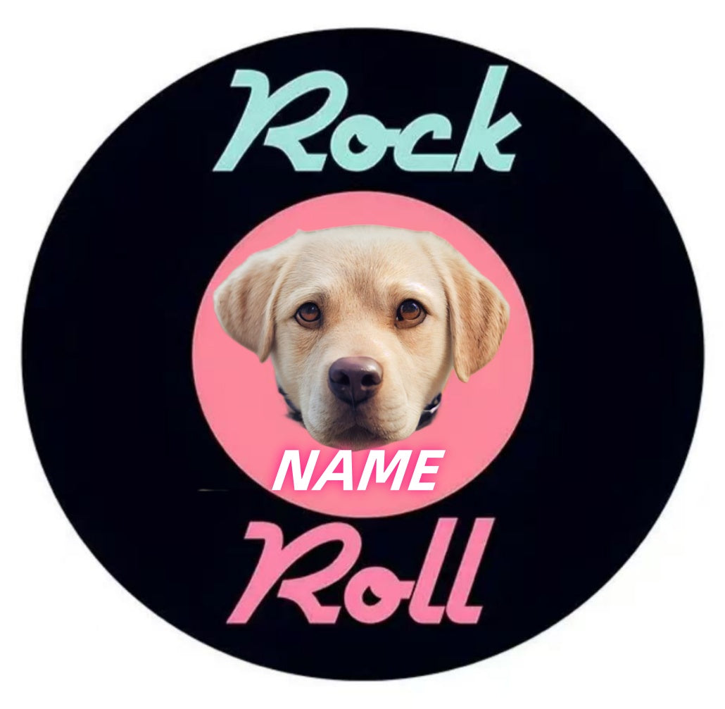 Rock Roll Customized Pet Portrait Carpet