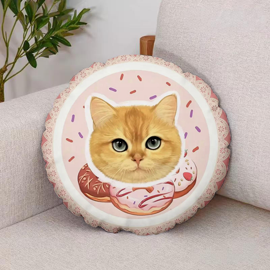 Donut Pet Portrait Cushion