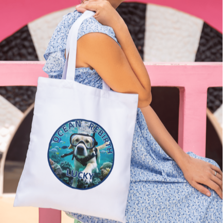 Ocean Rebirth Custom Pet Themed Canvas Bags