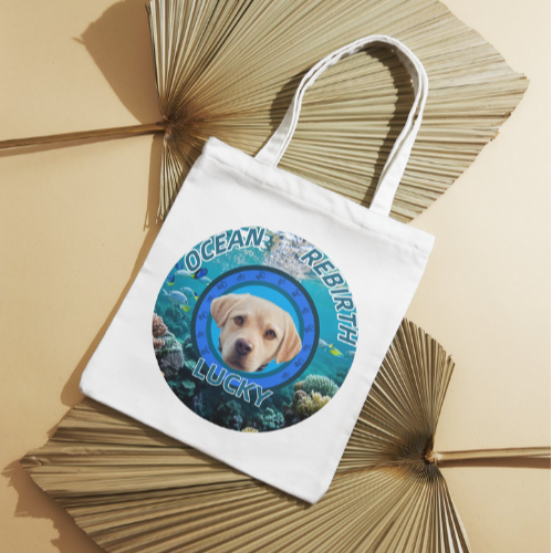 Ocean Rebirth Custom Pet Themed Canvas Bags