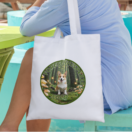 Forest Whisperers Custom Pet Themed Canvas Bags