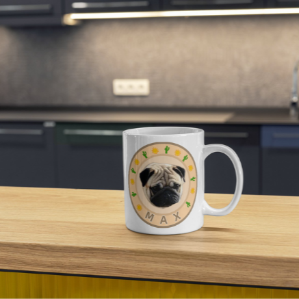 Desert Mirage Customized Pet Mug
