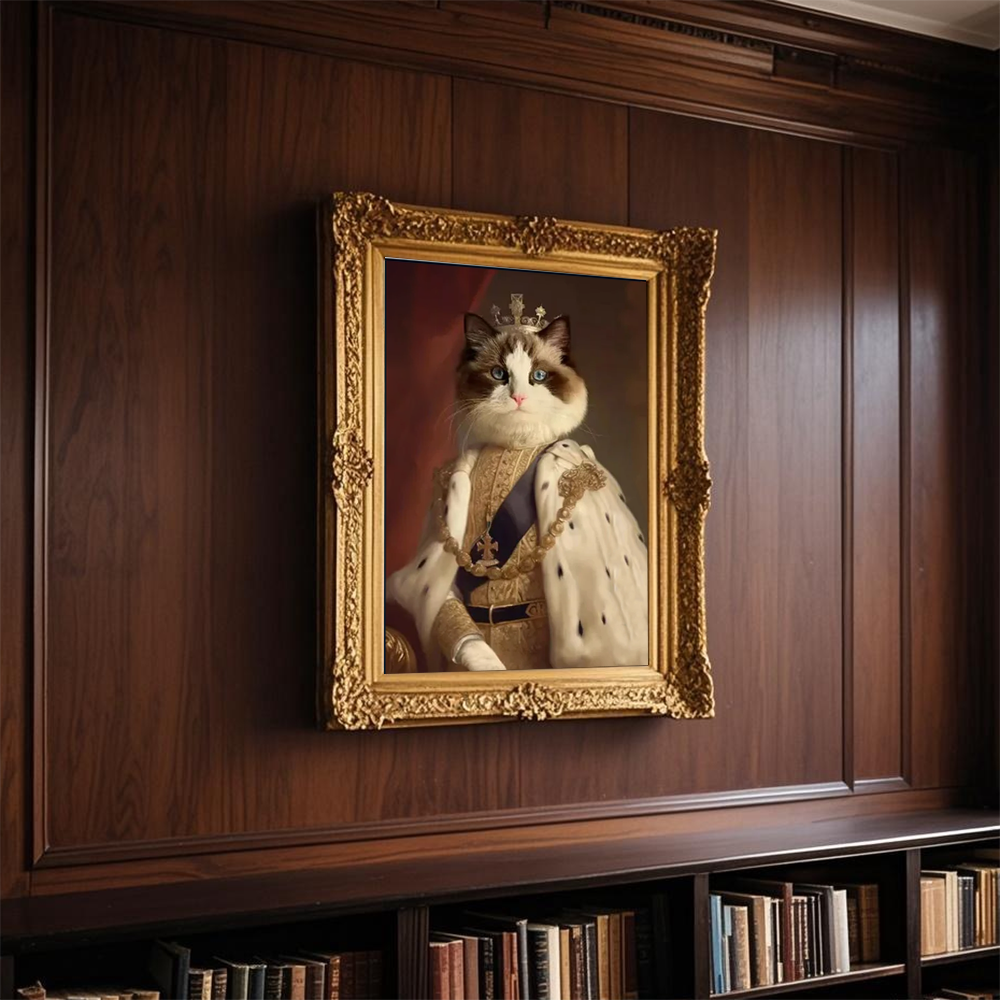 Portrait of the King Customized Pet Painting