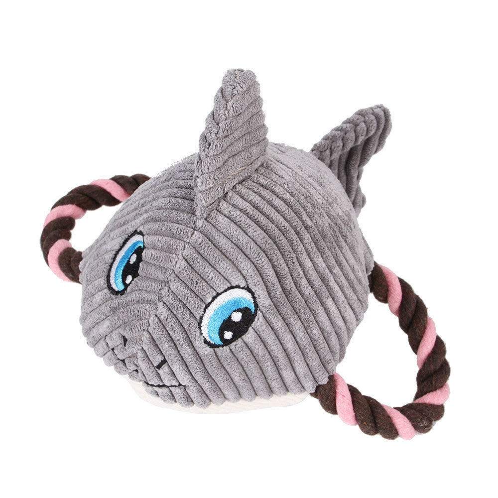 Nature Forme – Ocean Animal Rope Dog Toys with Squeaker & Tug Play