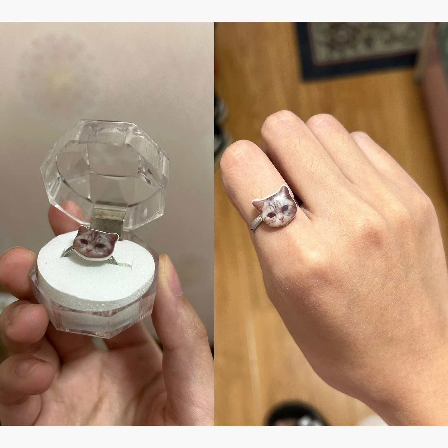 Custom Pet Memorial Acrylic Rings