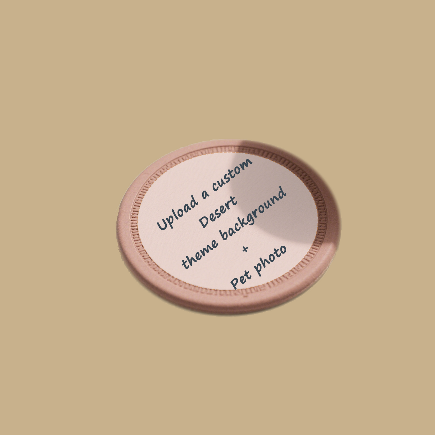 Desert Mirage Customized Pet Themed Coasters