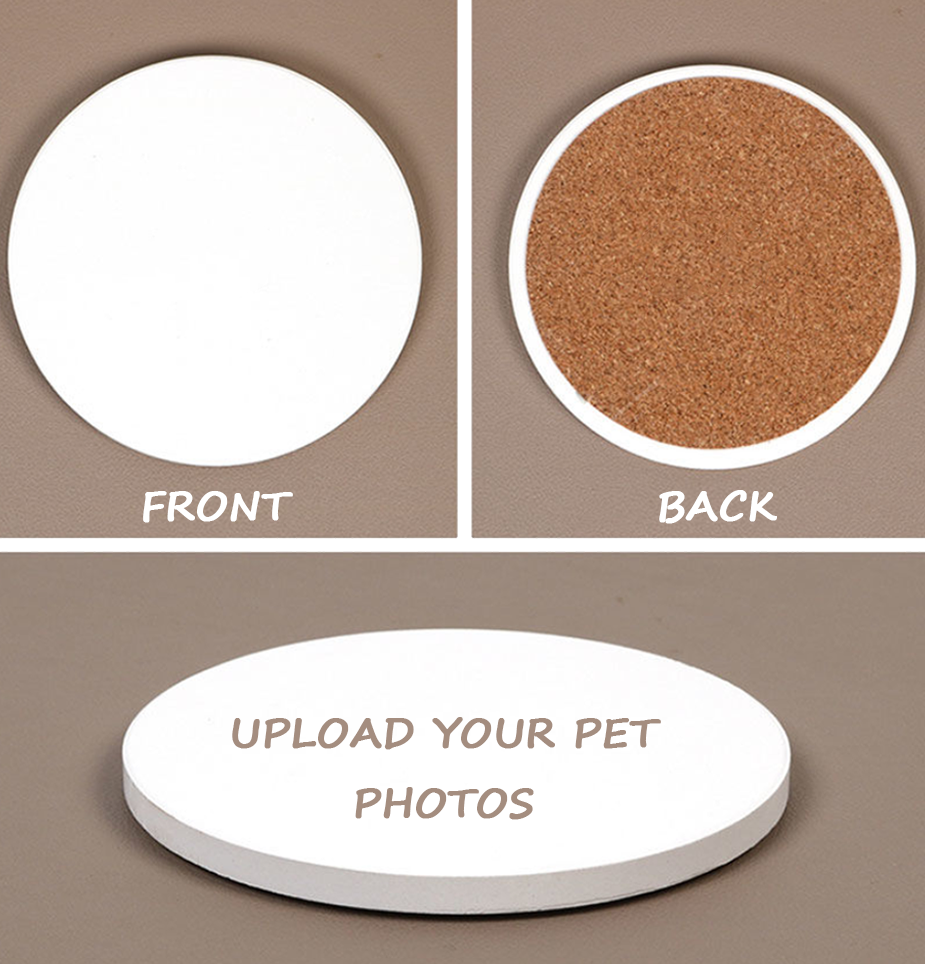 DIY-Petfoto-kustomisiertes keramisches wärmeisolierendes Untersetzer