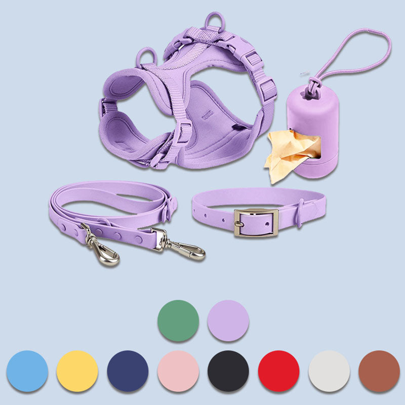 Waterproof PVC 4 - Piece Pet Harness for All Dogs