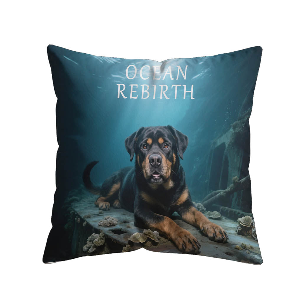 Ocean Rebirth benutzerdefiniertes Tierporträtkissen