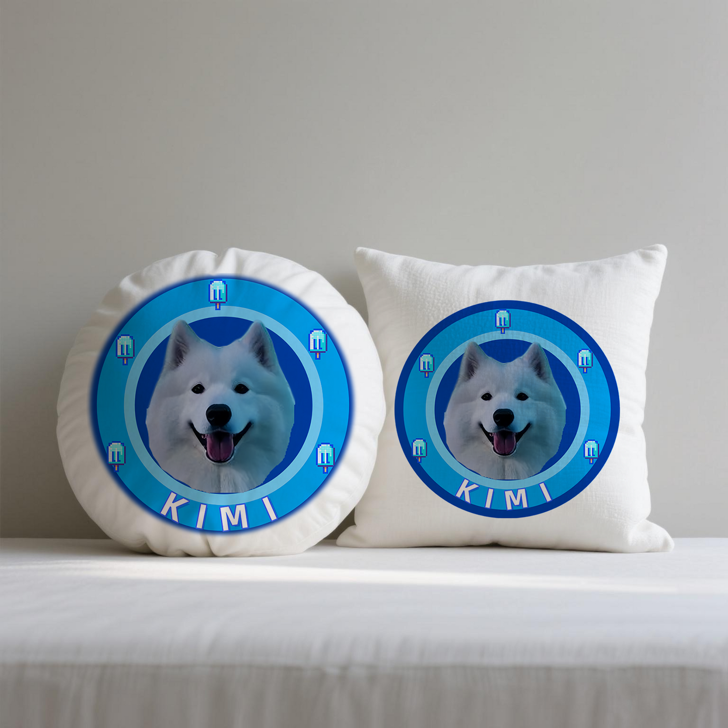 Arctic Guardians Custom Pet Portrait Pillow