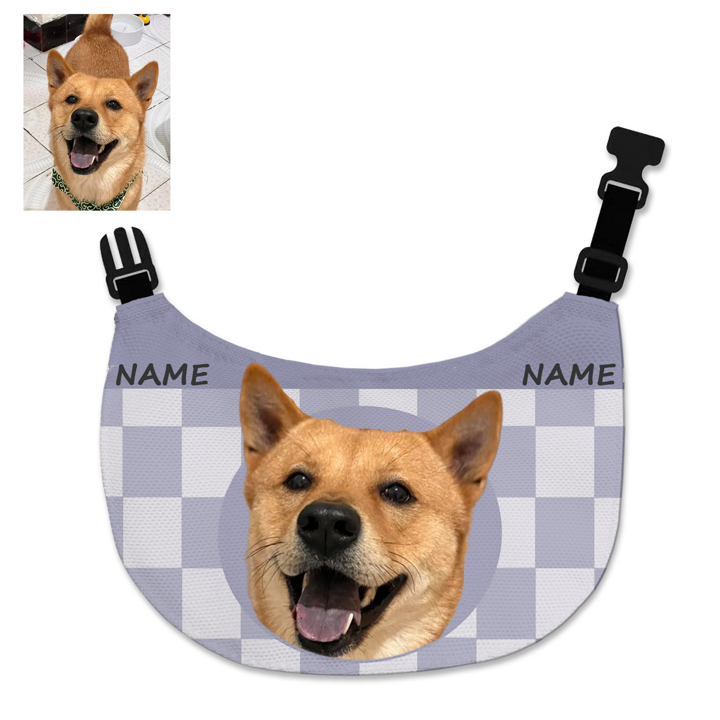 Cute Pet Bib Three-layer Waterproof Scarf