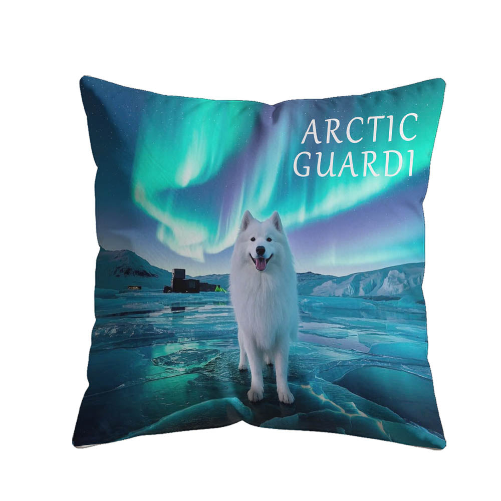 Arctic Guardians - Maßgeschneiderter Porträtkissen für Haustiere