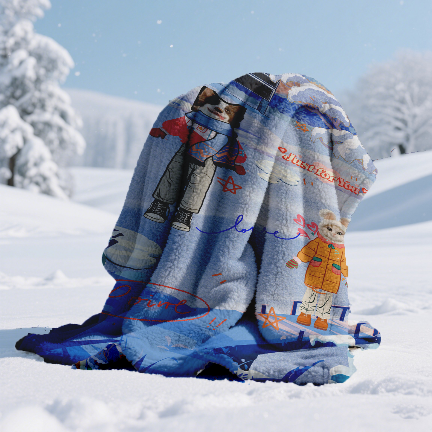 Arctic Guardians Custom Pet Blanket