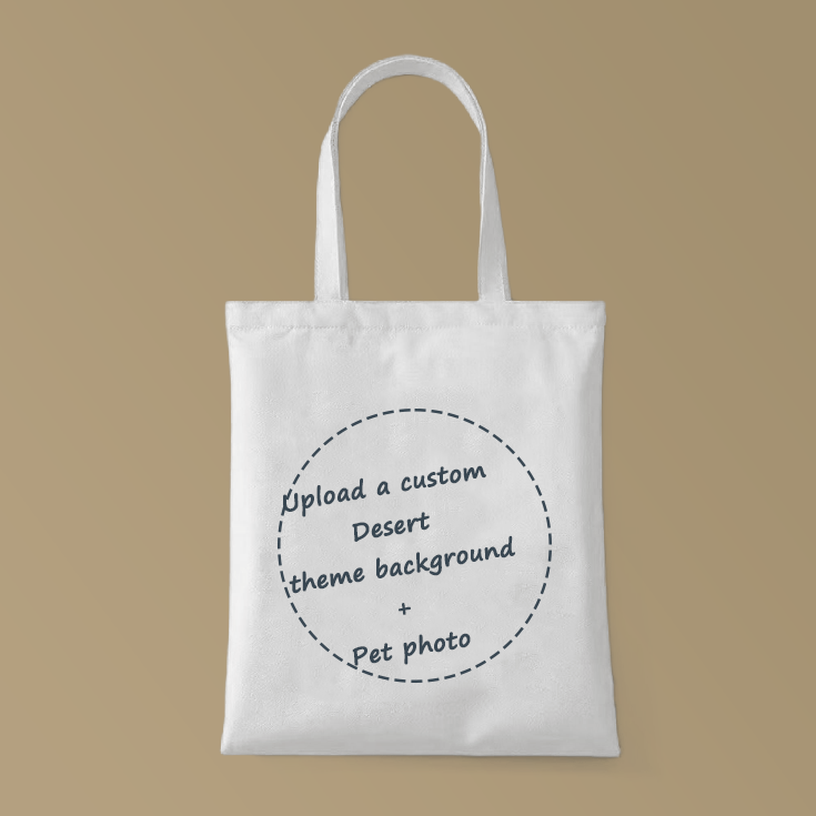Desert Mirage Custom Pet Themed Canvas Bags