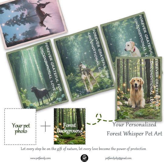 Forest Whispers Custom Pet Blanket