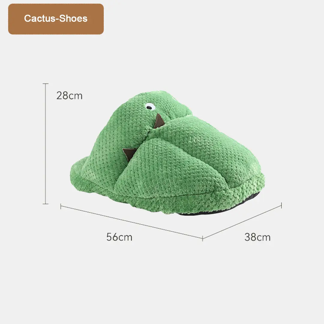 Adorable Cartoon-Style Cactus Cat Bed