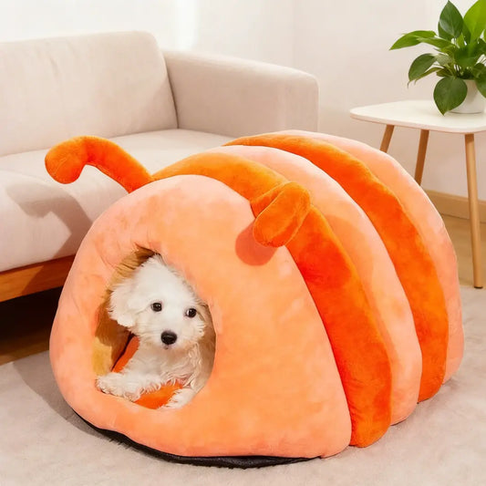 Caterpillar-Shaped Tunnel Cat Bed