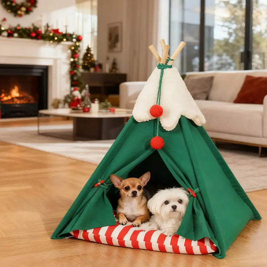 Pawsmas Cedar Pet Tent
