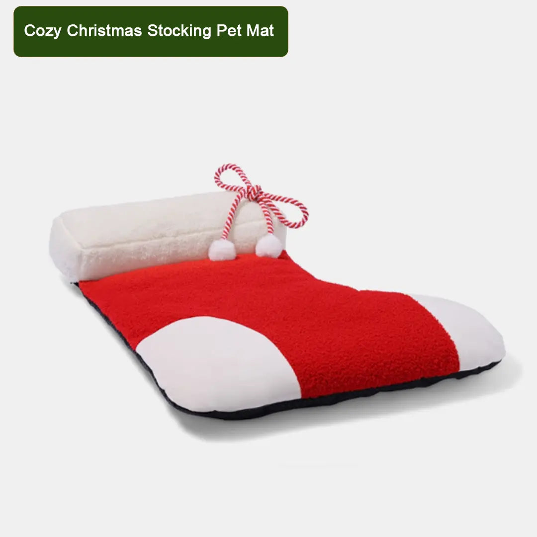 Pawsmas Cozy Christmas Stocking Pet Mat