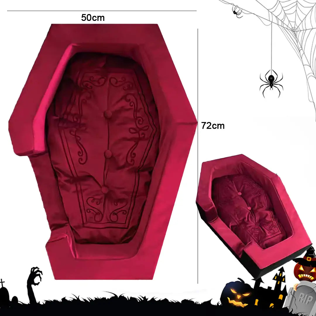 Halloween Dracula's Coffin Pet Bed