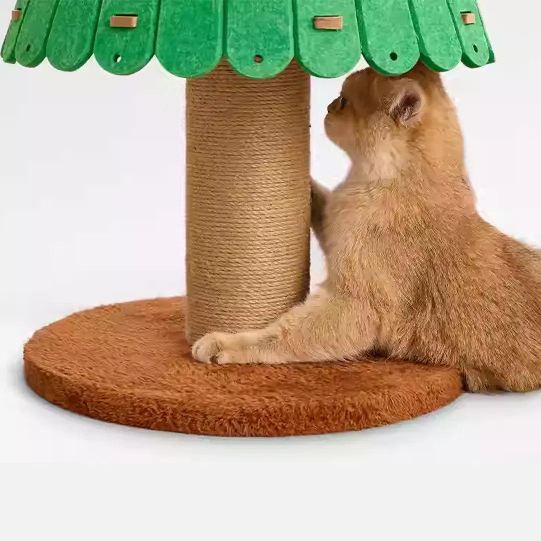 Pawsmas Felt Christmas Tree Cat Tower & Bed