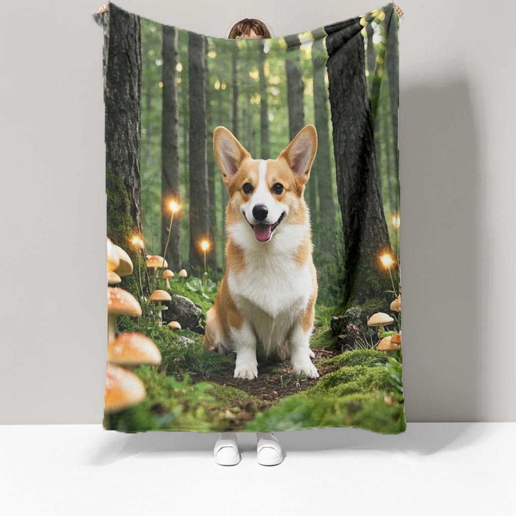 Forest Whispers Custom Pet Blanket