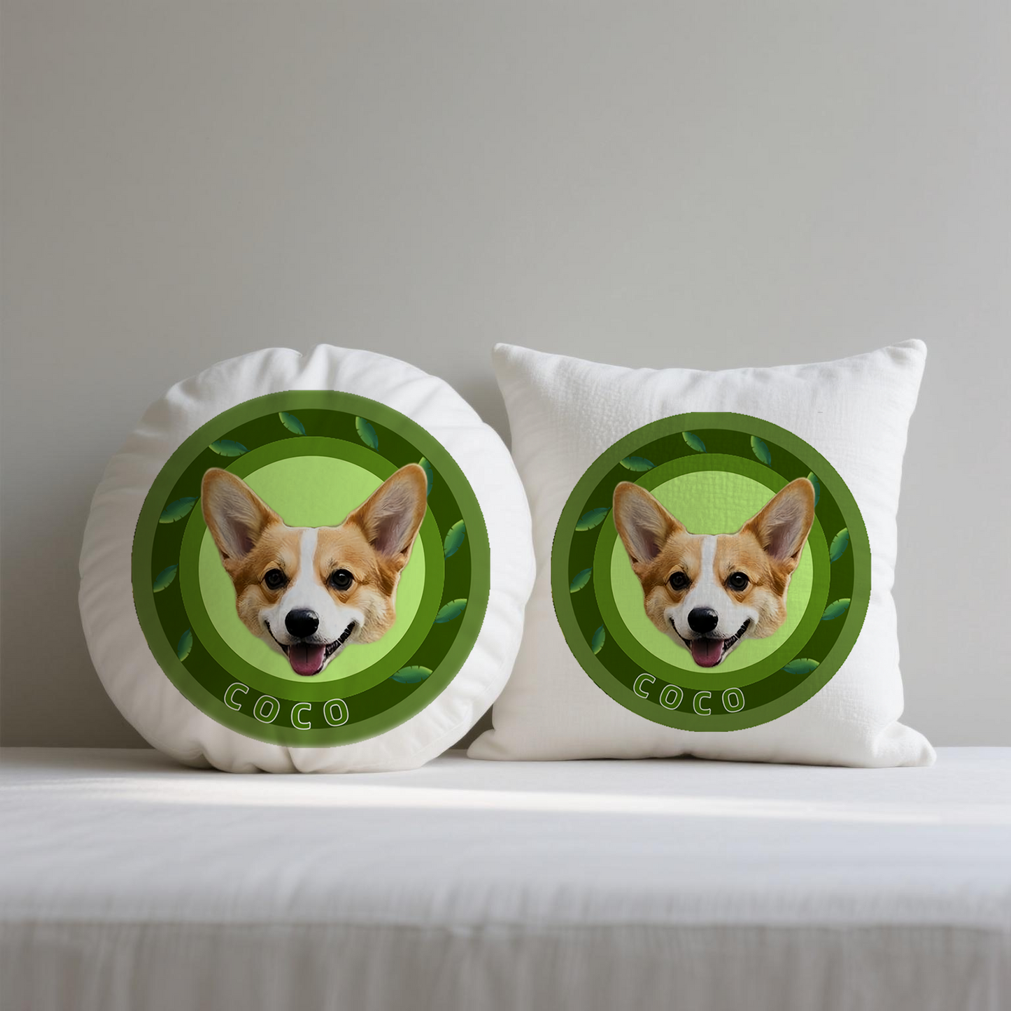 Forest Whisperers Custom Pet Portrait Pillow