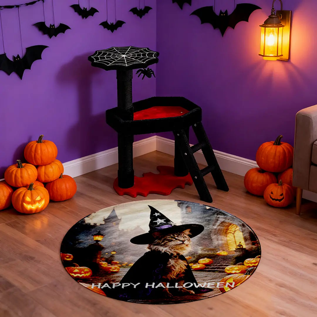 Halloween Pet Portrait Rug