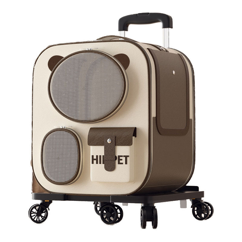 Large Capacity Pet Carrier Backpack Trolley