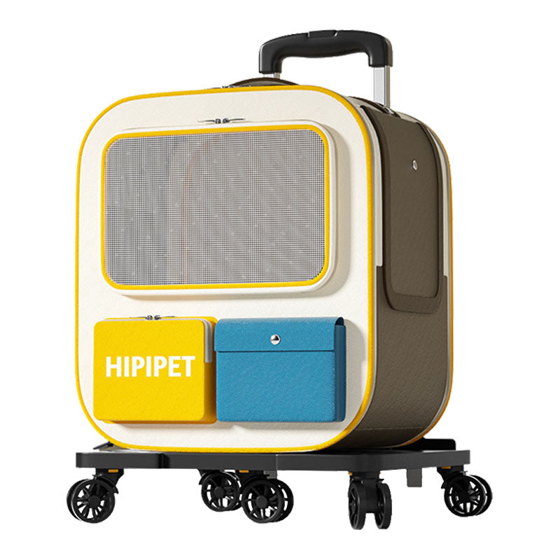 Large Capacity Pet Carrier Backpack Trolley