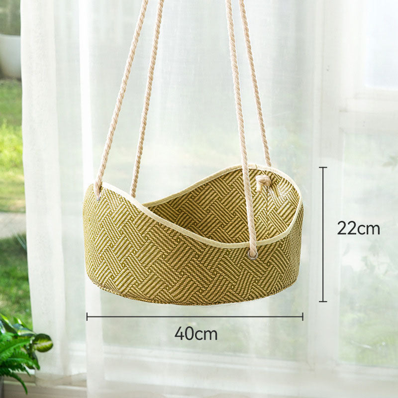 Natural Woven Cat Hammock