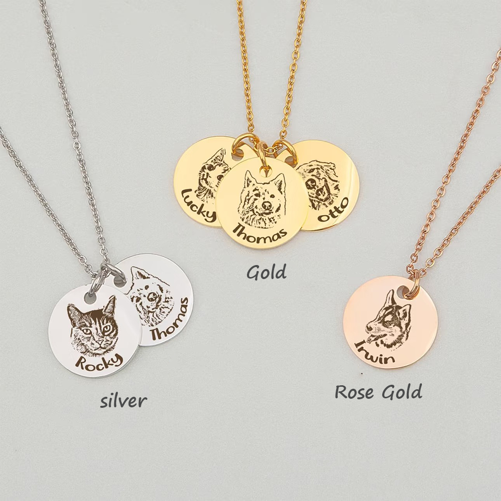 Customize Your Pet Portrait Necklace