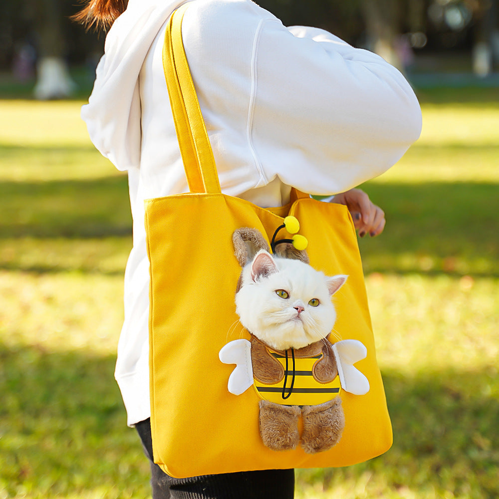 Portable Pet Carrier Bag Breathable Single Shoulder Cat Bag