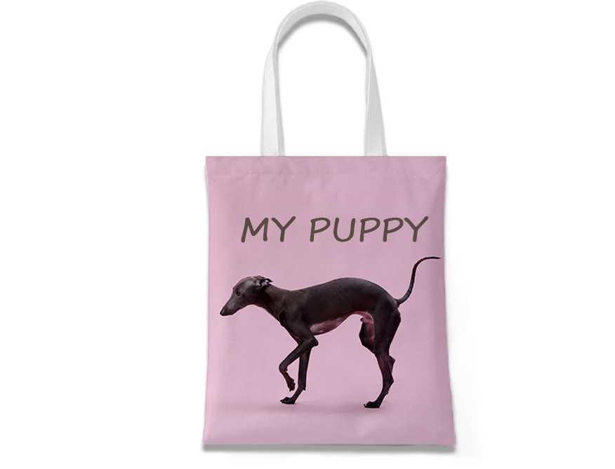 Sac en toile personnalisé pour portrait d'animal de compagnie à usage quotidien