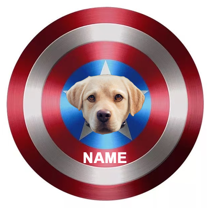 Captain America Style Customized Pet Portrait Carpet