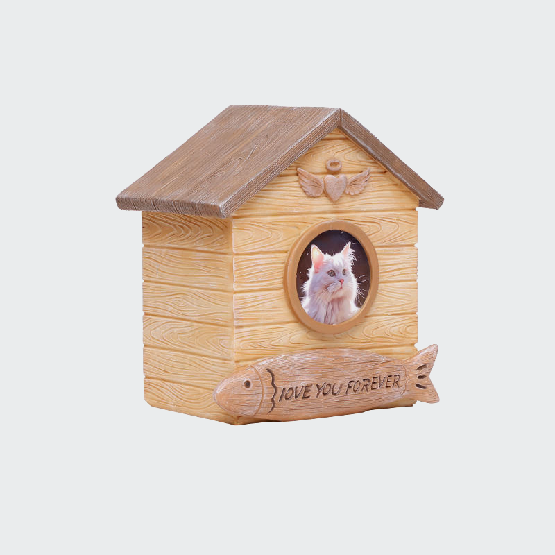 Eternal Wooden House Pet Urn