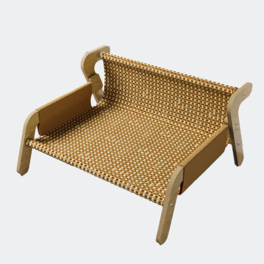 Rattan Pet Cat Bed Cooling Mat Sofa Lounger